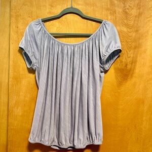 PORRIDGE by ANTHROPOLOGIE purple off the shoulder top